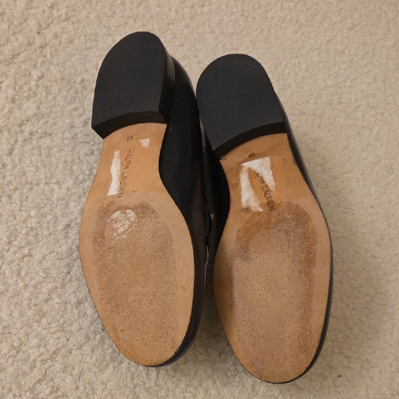 Ralph Lauren Black and Cream Loafers - Picture 2 of 2